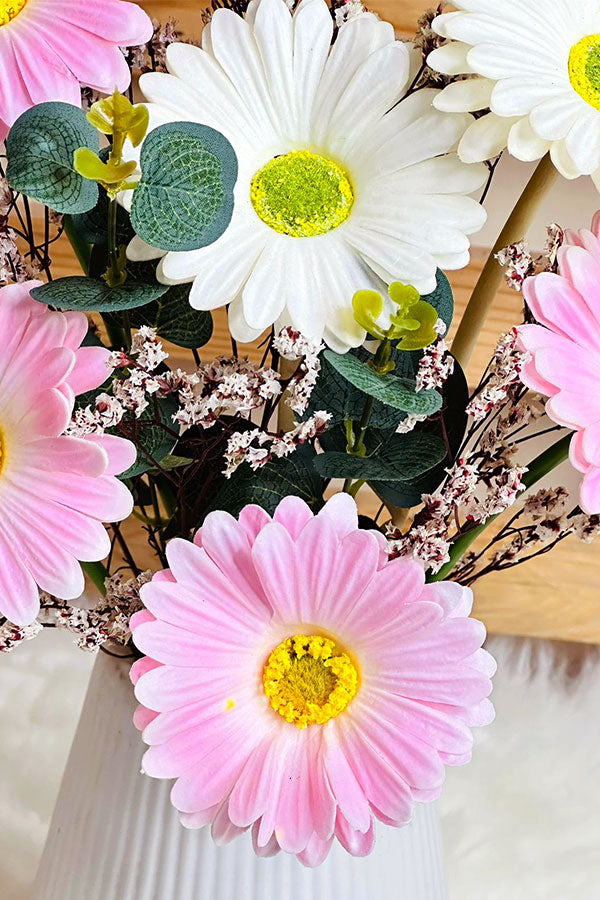 Faux Mixed Flower Vase Arrangement - Plantsworld.ae