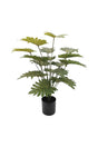 Artificial Philodendron Xanadu – Medium Faux Tropical Plant with Lush Green Leaves in Decorative Pot