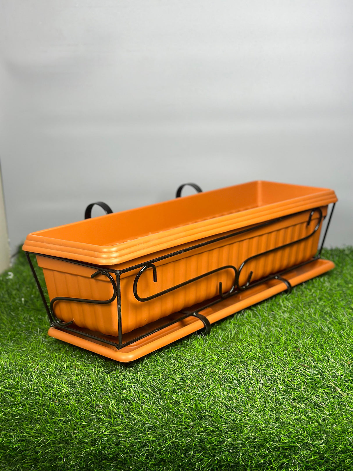 Terracotta Colour Plastic Planter - Outdoor Planter
