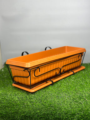 Terracotta Colour Plastic Planter - Outdoor Planter

