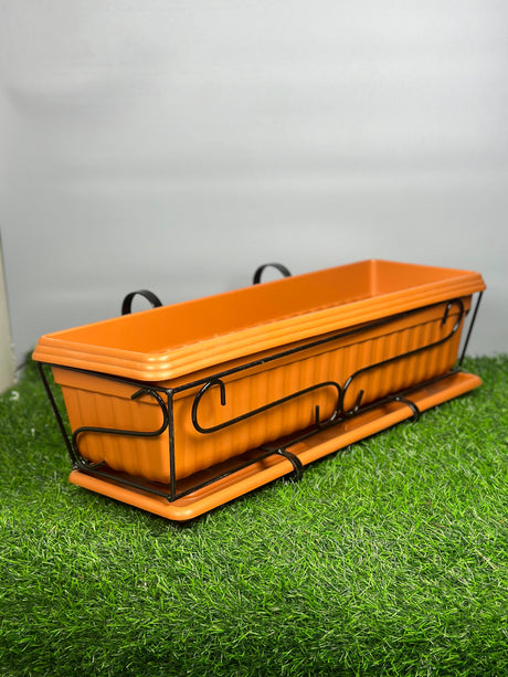 Terracotta Colour Plastic Planter - Outdoor Planter
