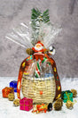 Christmas Green Gift Hamper with festive holiday décor