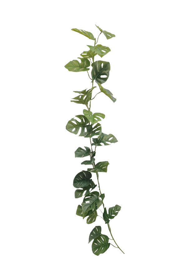 Artificial Creeping Monstera Swiss Cheese Plant - Realistic Faux Plant for Home and Office Décor
