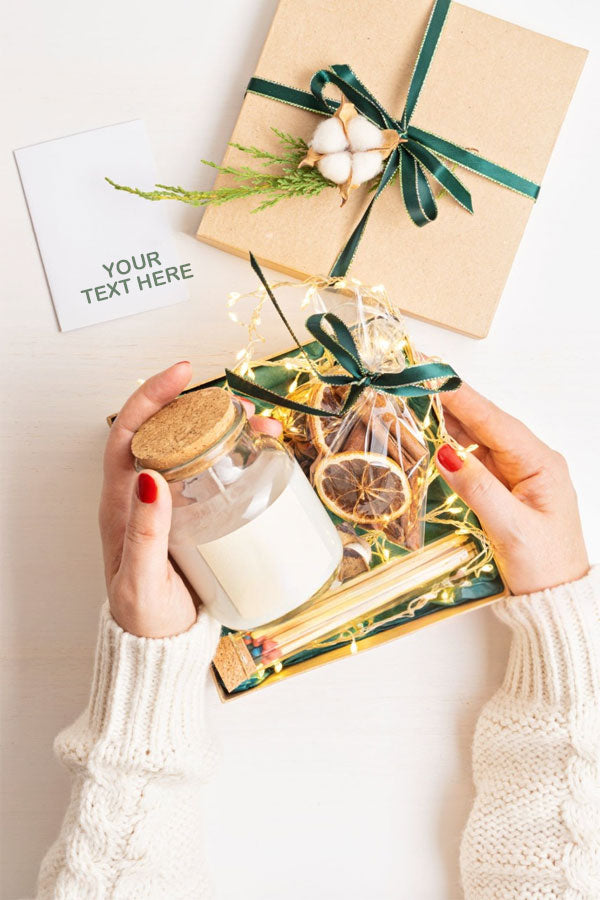 Executive Green Desk Gift Set with indoor plant and accessories