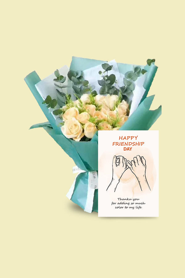 Blissful Day flower bouquet for Friendship Day in Dubai – vibrant floral gift by Plantsworld.ae

