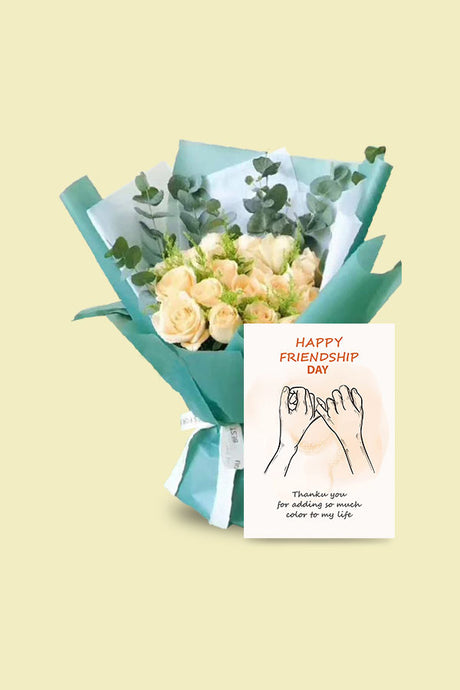 Blissful Day flower bouquet for Friendship Day in Dubai – vibrant floral gift by Plantsworld.ae

