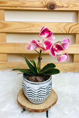Faux Pink Orchid Arrangement - Plantsworld.ae