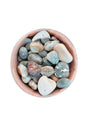 River Stones Polished for Garden and Decorative Use – Smooth Glossy Stones for Plant Pots and Landscaping