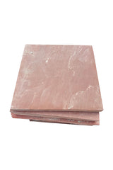 Garden Stepping Stone Square Red for Outdoor Pathways & Landscaping - PlantsWorld.ae

