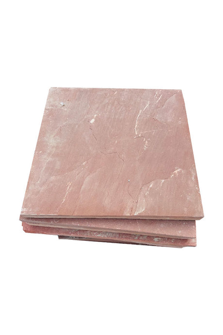 Garden Stepping Stone Square Red for Outdoor Pathways & Landscaping - PlantsWorld.ae

