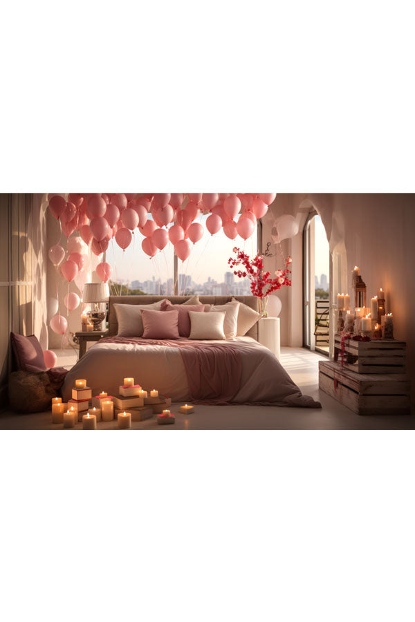 Romantic Rose and Candle Decoration - Plantsworld.ae