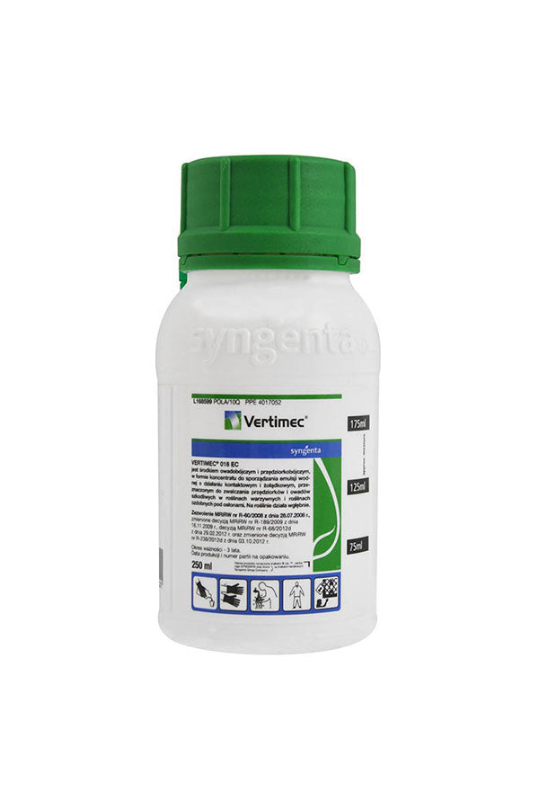 Liquid insecticide for mites and leafminer control.