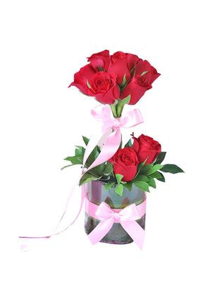 Fresh roses arranged to maintain natural beauty and freshness