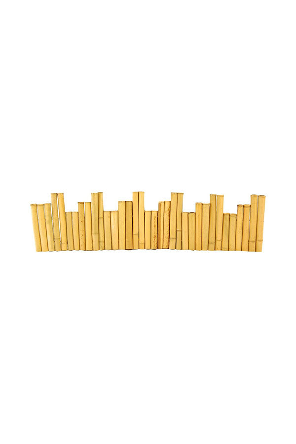 Bamboo border edging natural size 30cm x 100cm for garden landscaping
