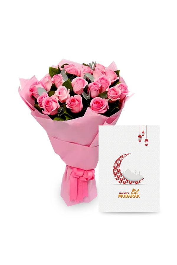 Fresh floral gift bouquet designed for Eid advance greetings
