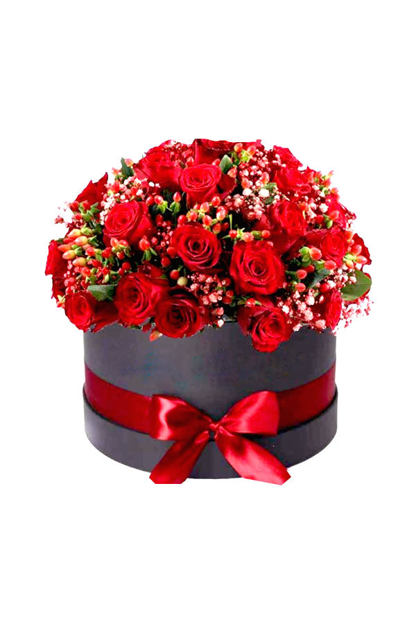 Gorgeous with Red Rose Box featuring premium red roses arranged in an elegant gift box, perfect for romantic gifts and special occasions.
