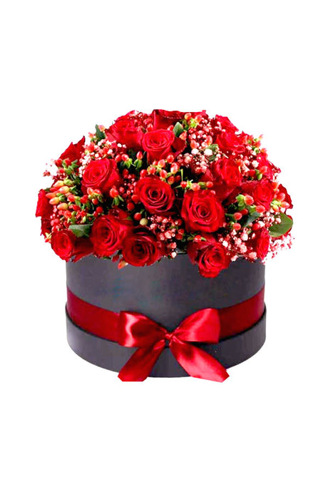 Gorgeous with Red Rose Box featuring premium red roses arranged in an elegant gift box, perfect for romantic gifts and special occasions.
