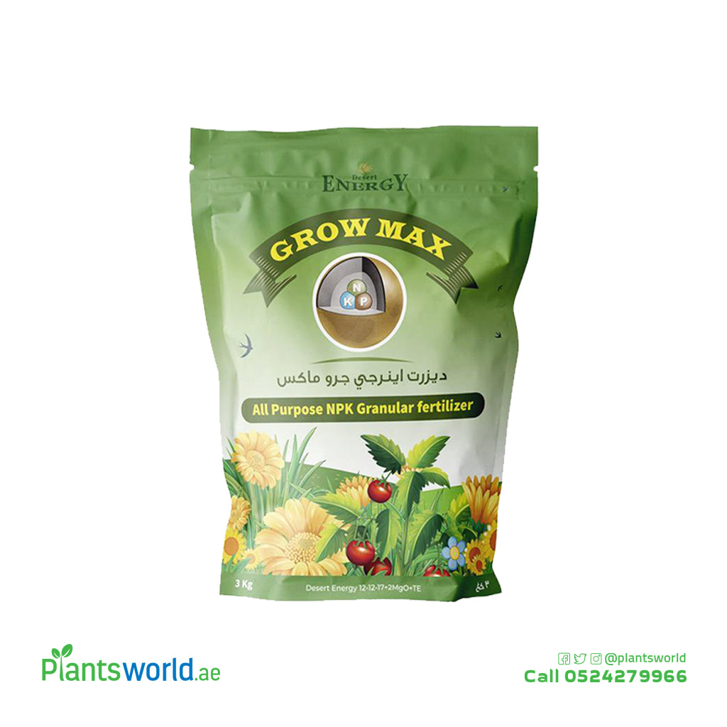 Desert Energy Grow Max NPK Granular Fertilizer for Plant Growth at Plantsworld.ae

