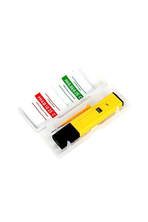 Digital pH acidity meter for water and soil testing.