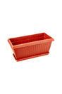 Rectangular Plastic Planters with Tray - Durable, Stylish Planters for Home and Garden