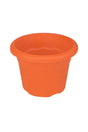 Round plastic planters for indoor and outdoor use - Stylish and durable plant pots for home and garden décor