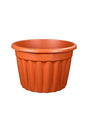 Terracotta Colour Plastic Planter – Durable and stylish outdoor planter with a terracotta color, perfect for gardens, patios, and balconies.